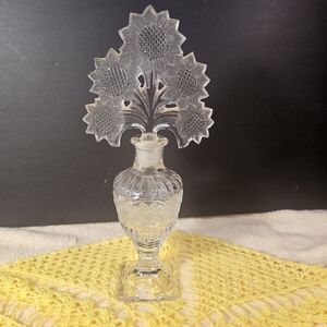 Vintage Imperial Glass Sunflower perfume bottle.